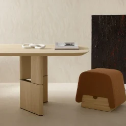 Tavolo Tetris con piano in rovere naturale Pure Wood*Morica Design Best