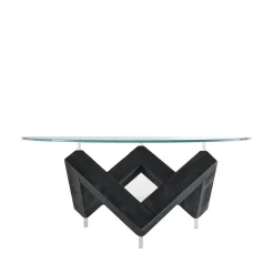 Tavolo W con piano in vetro*Albedo Online