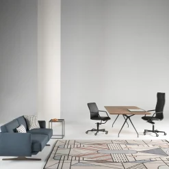 Tempo BA Poltrona con ruote nere*Sitia Best