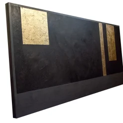 Testiera del Letto in Legno Nero e Oro*Stefano Gerini Best