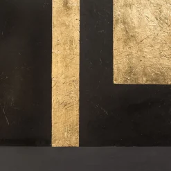 Testiera del Letto in Legno Nero e Oro*Stefano Gerini Best