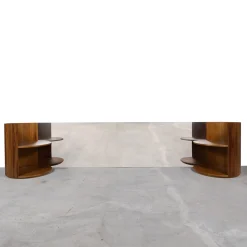 Testiera Verale in legno e acciaio con comodini integrati*Maria Vittoria Paggini Discount