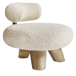 Tomyris Poltrona a tre gambe bianca*Pietro Franceschini New