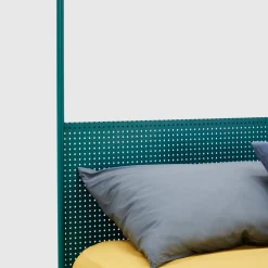 Tresca Letto Matrimoniale con Baldacchino in Ferro Blu Petrolio di Fioravanti & Cancelli*Lispi Sale