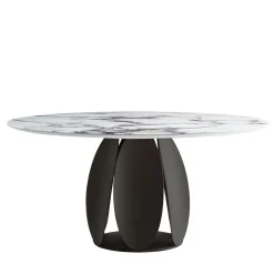 Tulipano Tavolo rotondo effetto marmo Trinity*Morica Design New
