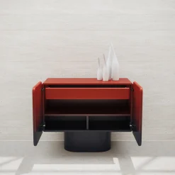 Venere 2 Gradiente Rosso-Nero Madia Arrotondata*Ultramobili Hot