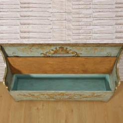 Venezia '700 Luigi XV Panca contenitore in stile barocco-veneziano*Vangelista 1960