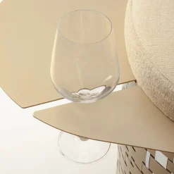 Versatile pouf dorato e argentato*Splot Design Hot