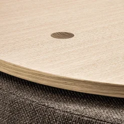 Verto Pouf e Tavolino da Caffè Rotondo Marrone*Durame Online