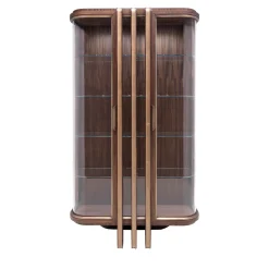 Vetrina a 2 porte in ottone e zebra*Annibale Colombo Best