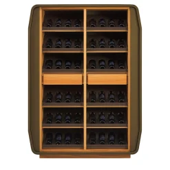 Vetrina Eno in pelle marrone scuro*Casa Covre Outlet