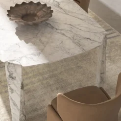 Victor Tavolo da pranzo per esterni in marmo bianco*CPRN Homood Discount