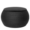 ZERO Pouff Rotondo Medio Nero*Elli